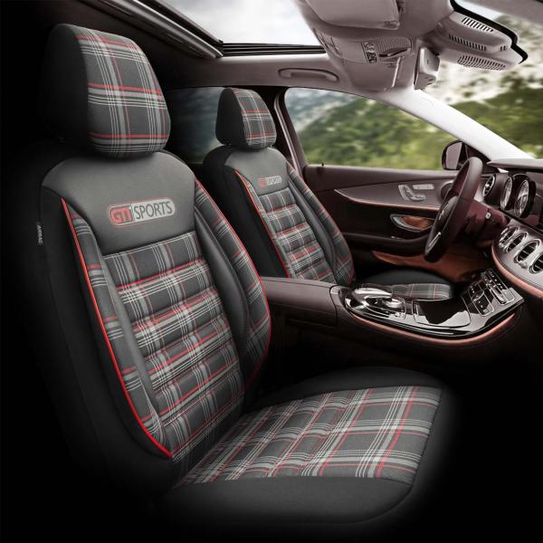 Auto Sitzbezug Set Universal Vorne und Hinten Komfortabel Komplett Set